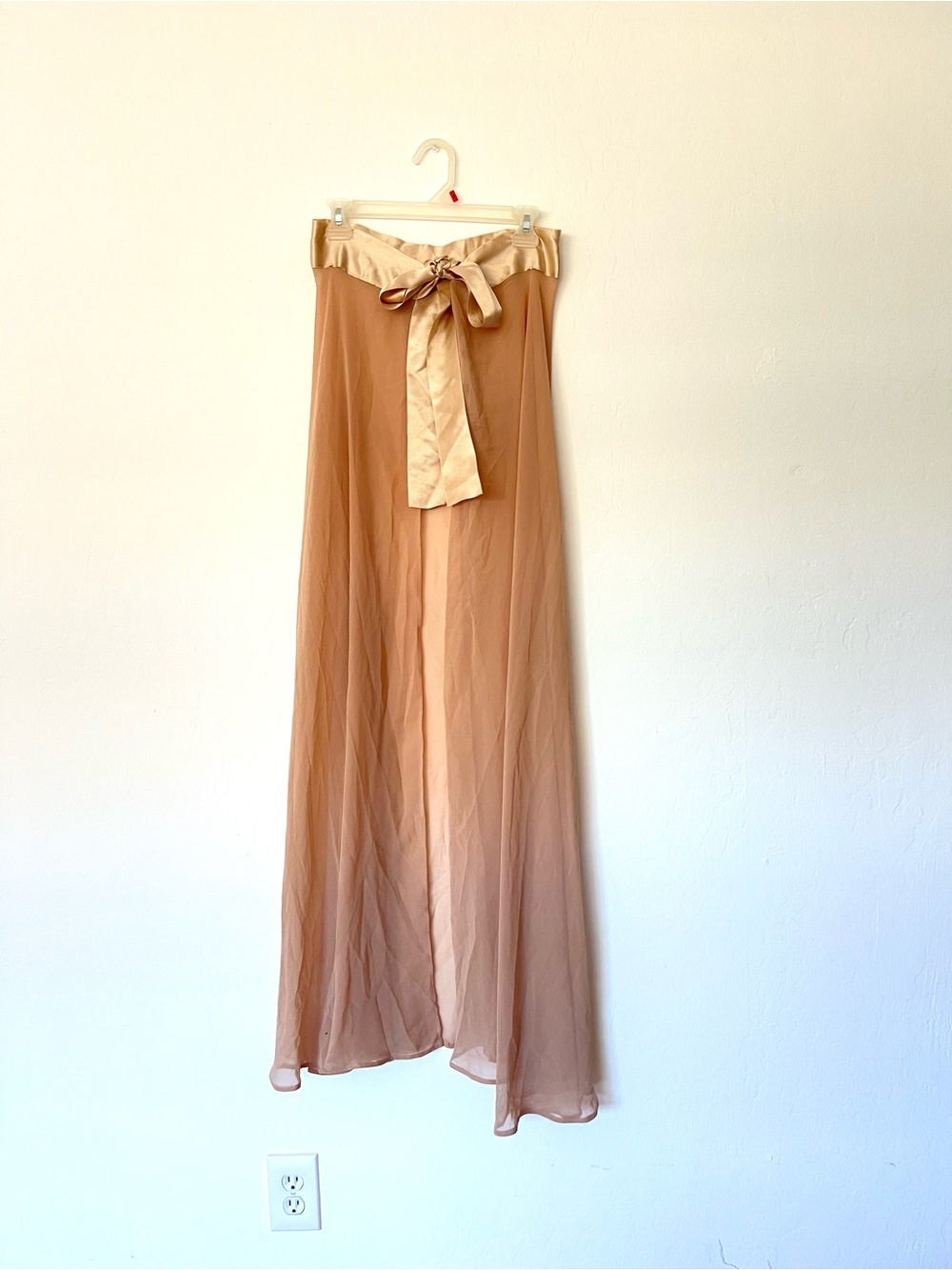 NWT Kikiriki Satin Sheer Maxi Skirt/Coverup